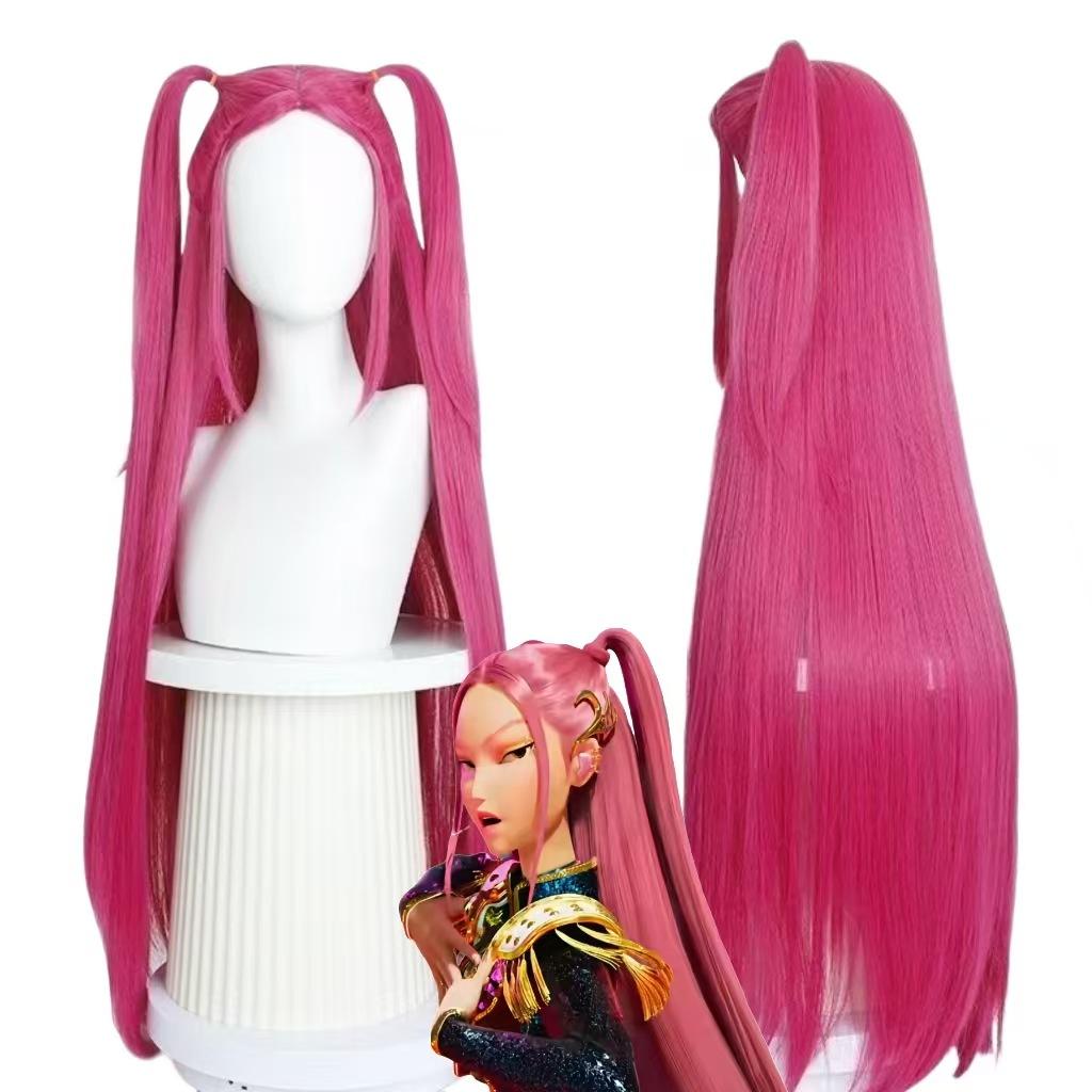 

Аниме Костюм Косплей Парик, Фиолетовые Парики с Косой для Женщин Мужчин, Волосы Поп-певицы Реквизит для Хэллоуина Косплея розовый