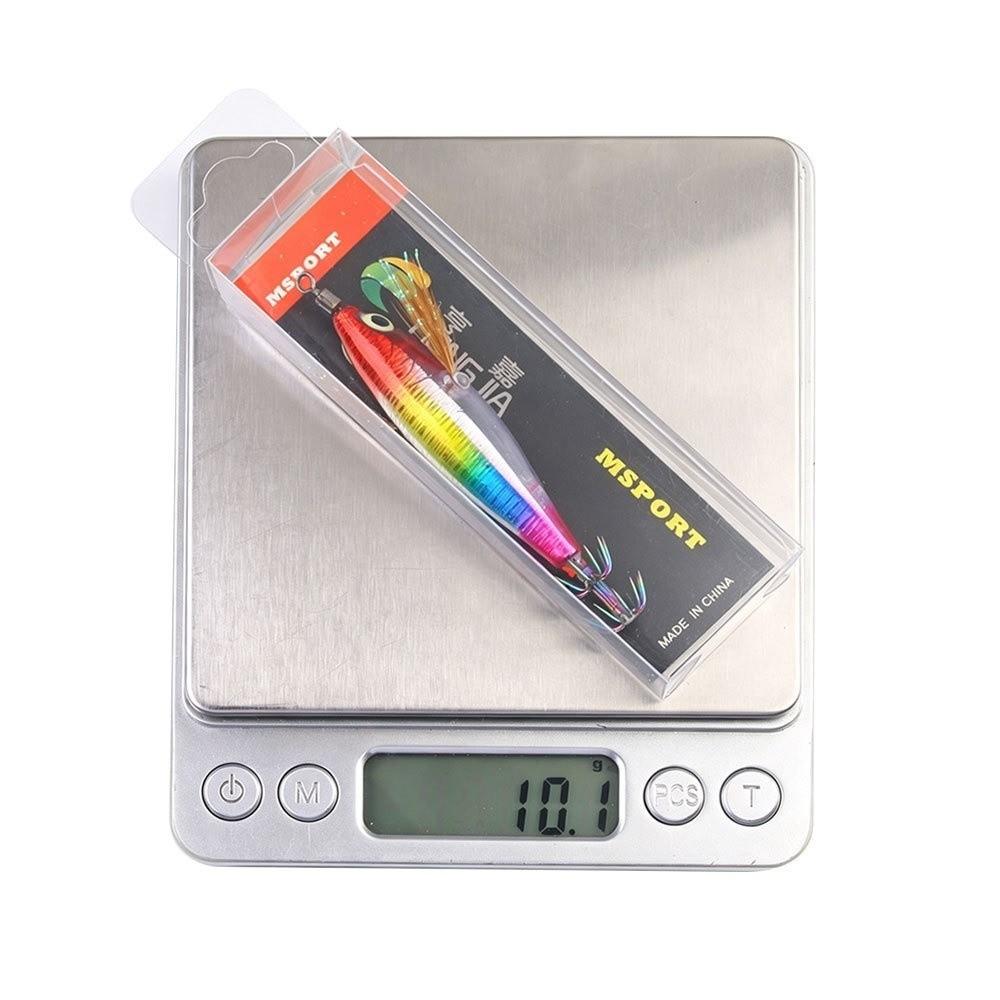 5.5g Weight Horizontal Squid Jigs 8cm Length Jigging Bait Lure Squid Fishing Lure  For Cuttlefish