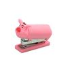 Cartoon Stapler and Staple Remover Set - Creative Desktop Ornament Doll Figure for Kids' Office Stationery.