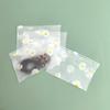 50/100Pcs Print Frosted Zipper Bags Transparent Plastic Storage Pouch Reusable Seal Bag For Jewelry Cosmetic Stationery