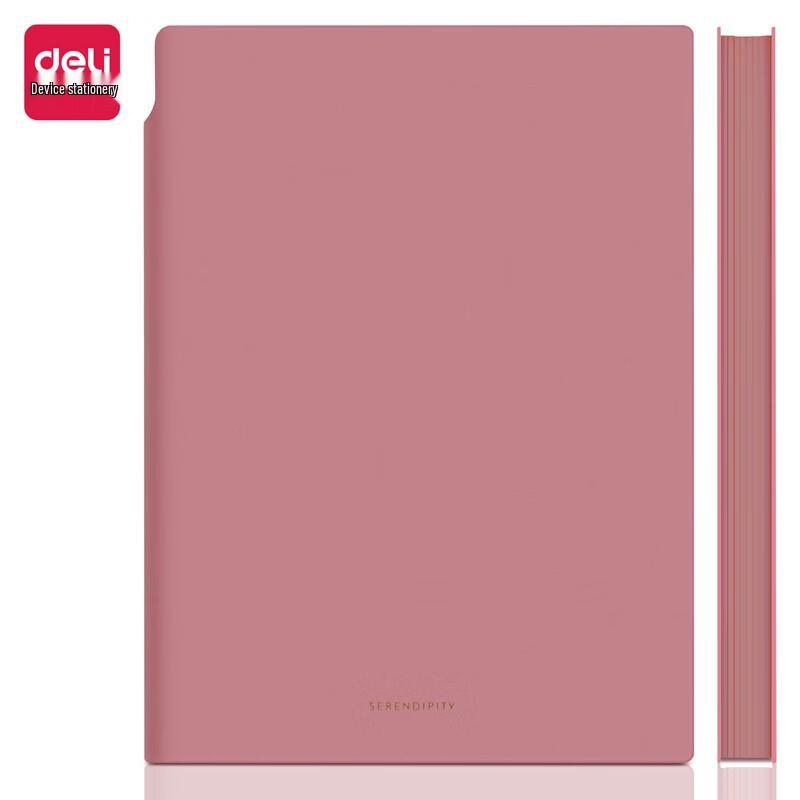 Deli A5 Morandi Soft Cover Notebook with Pen Holder