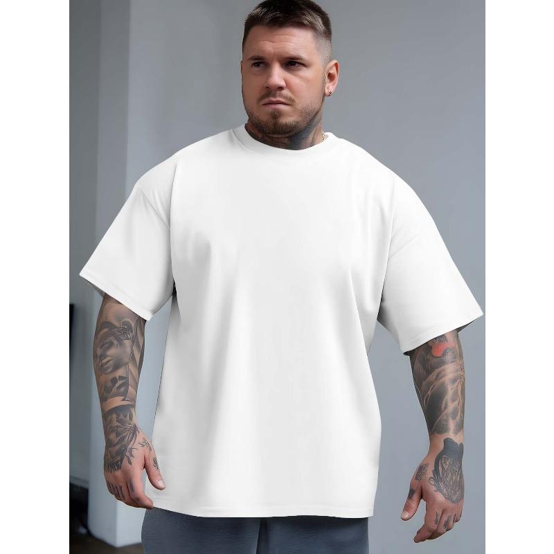 European Size Casual Short-Sleeved T-Shirts for Summer Outdoor Activities in Mixed Martial Arts, Featuring Trendy Prints for Men, Loose-Fitting Styles
