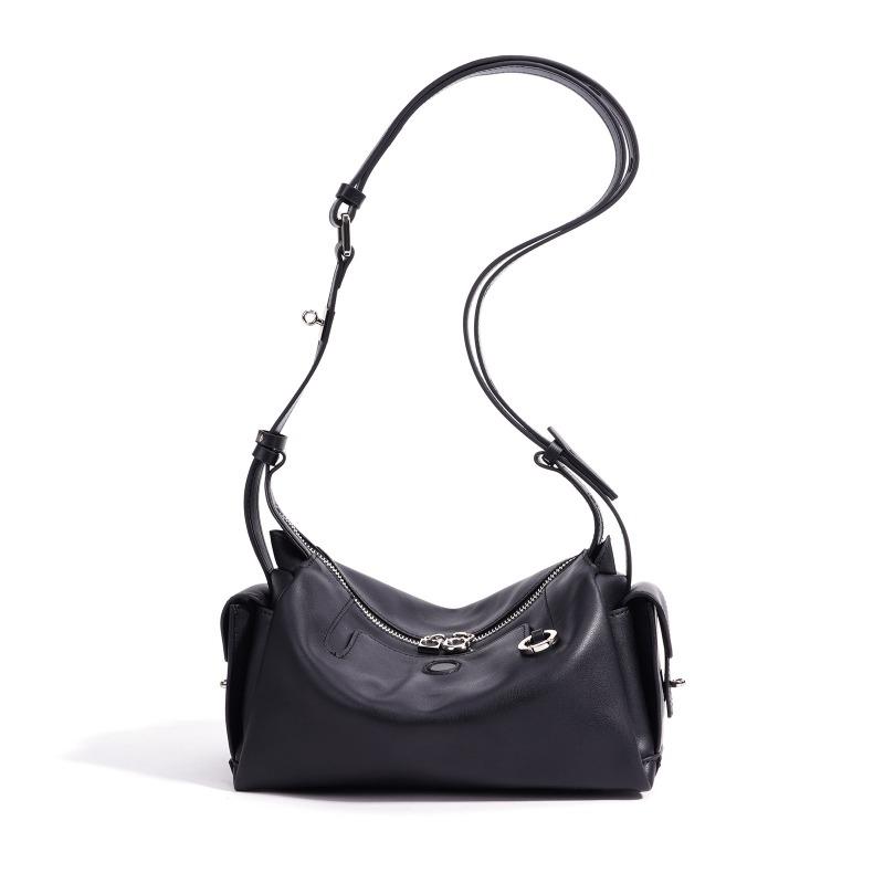New Retro Pillow Bag Women's Fashion Versatile Camera Bag Work Commute Light Luxury Leather Women's Messenger Bag