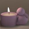 Cartoon  Candlestick Silicone Mold Candle Holder Mold  Table Ornament Tool Plaster Making Supplies stick