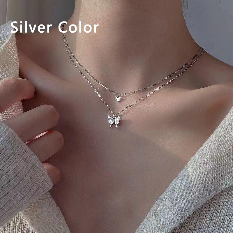 Jemné perlové květinové mašličkové choker náhrdelníky Dlouhý řetízek s přívěskem perlového srdce ve zlatém tónu Náhrdelníky s přívěskem mince Pro stylové šperky Ženy Elegantní Květinové náhrdelníky