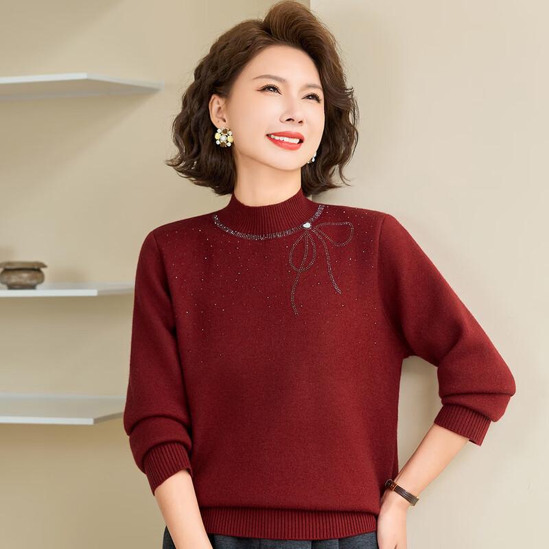 Past Women's Winter Semi-High Neck Knit Sweater