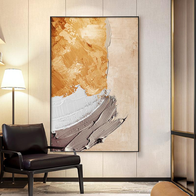 

Nordic Abstract Canvas Art Painting Gold Yellow Плакаты и принты Современная гостиная Спальня Фреска Украшение дома Настенная картина