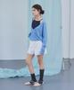 Mudeumuseu Haze Deep V-Neck T-Shirt Skyblue [Mmsu1Ts14Sb]