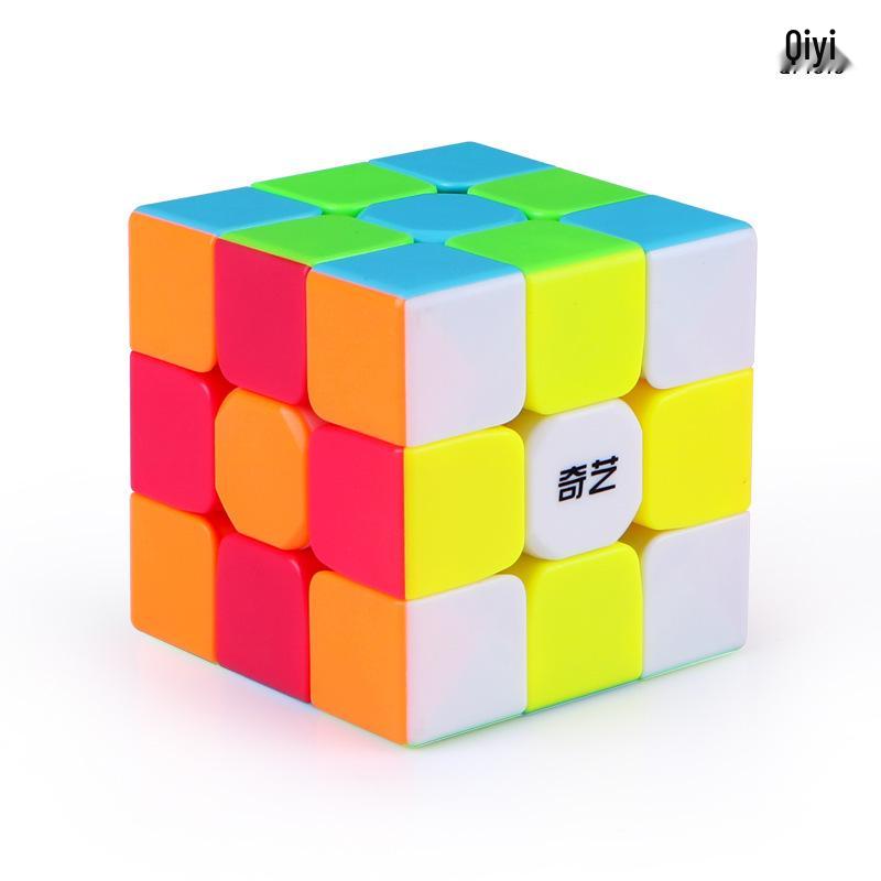 QiYi Warrior S 3x3x3 Colored Cube & QiYi Voyage W 3x3x3 Black Cube - Educational Rubik's Toy for Kids