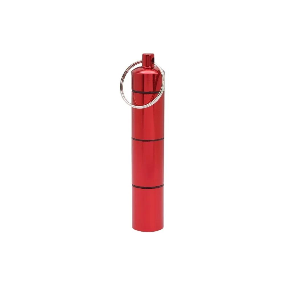 Mini Tragbar Aluminium Wasserdicht Pillendose Behälter Versiegelt 3 Mal Fächer Pro Tag Organizer Tablette Reise Medizin Vitamin Fischöl