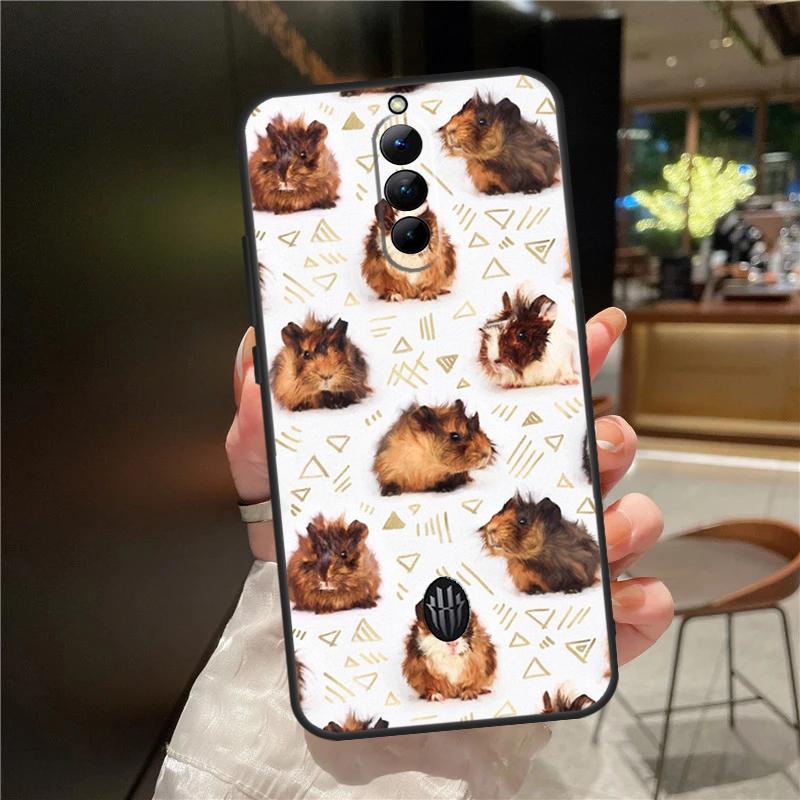 Cute Cartoon Guinea Pig Case For ZTE Nubia Red Magic 11 10 9 8 8S 9S 10S Pro Plus 6 7 6S 7S For RedMagic 10 Air Cover
