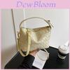 Urban Minimalist Pu Woven Texture Handbag With Zipper Closure For Daily Use