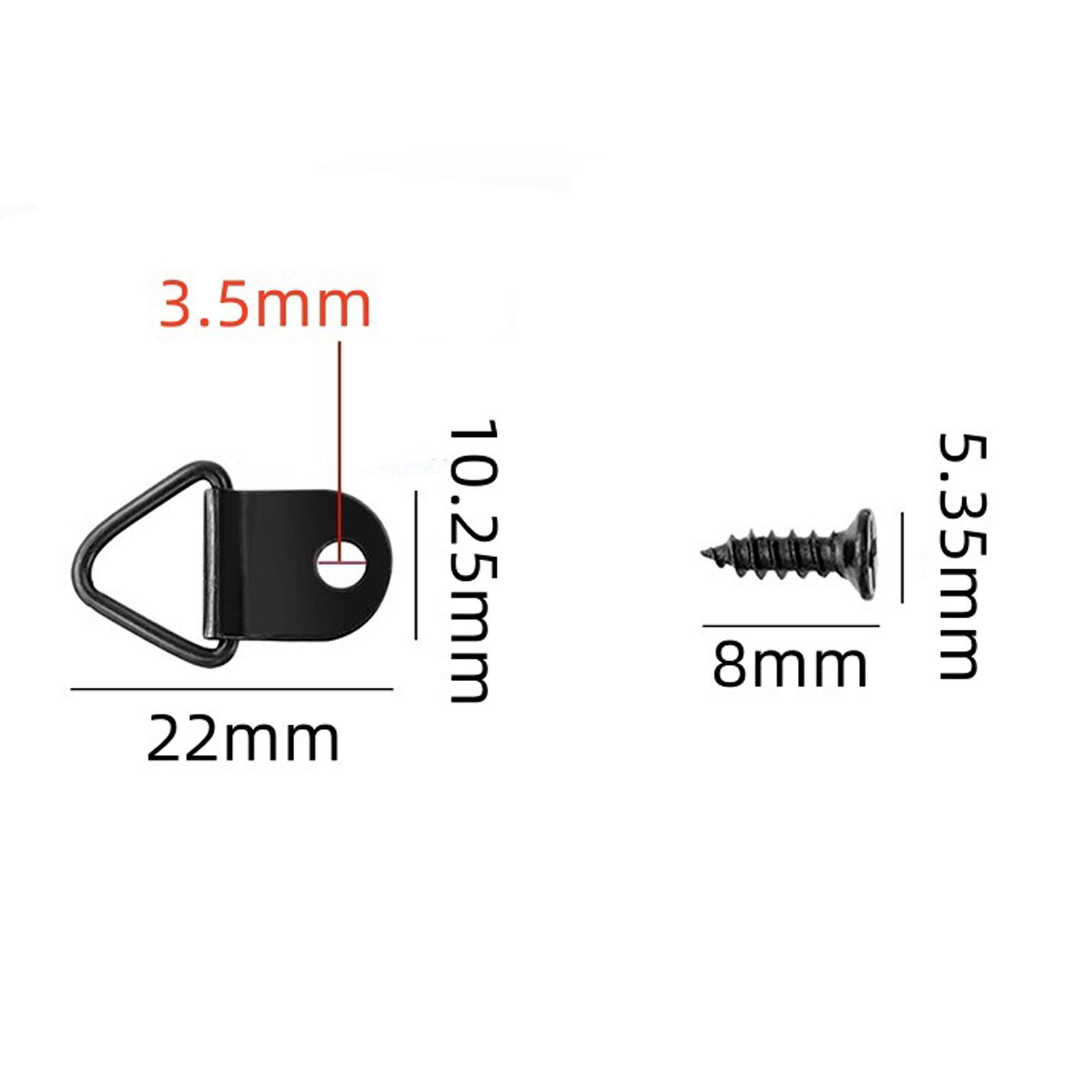 

Металлическая фоторамка Настенное крепление Подвесной крючок Подвесное кольцо Маленькие кольца Вешалки для картин с винтами One Size чёрный