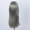 Linfairy 8-9 Inch 1/3 Doll Long Wig, Straight Long Hair (Dark Silver)