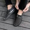 Men's Breathable Mesh Sandals: Size 50, Comfortable Soft Sole, Slip-on Leather Dad Shoes