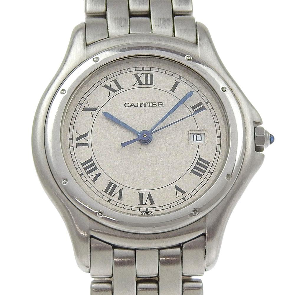 

CARTIER PANTHERE Cougar LM Watches cal.87.06 whiteDial Stainless Steel Quartz Analog display unisex Used