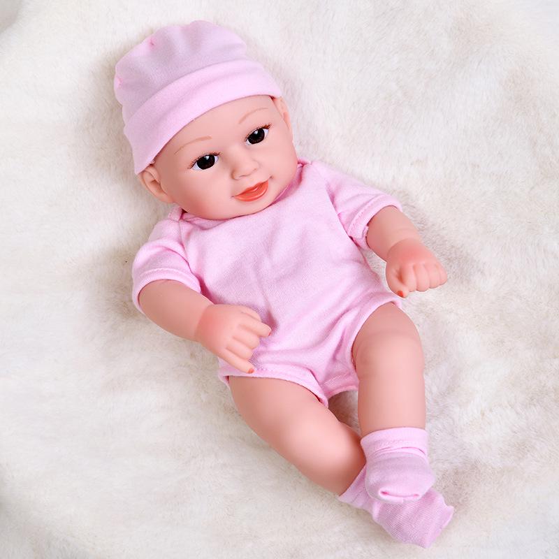 30cm Silicone Reborn Baby Doll - Soft Sleep Companion & Child Role-Playing Toy