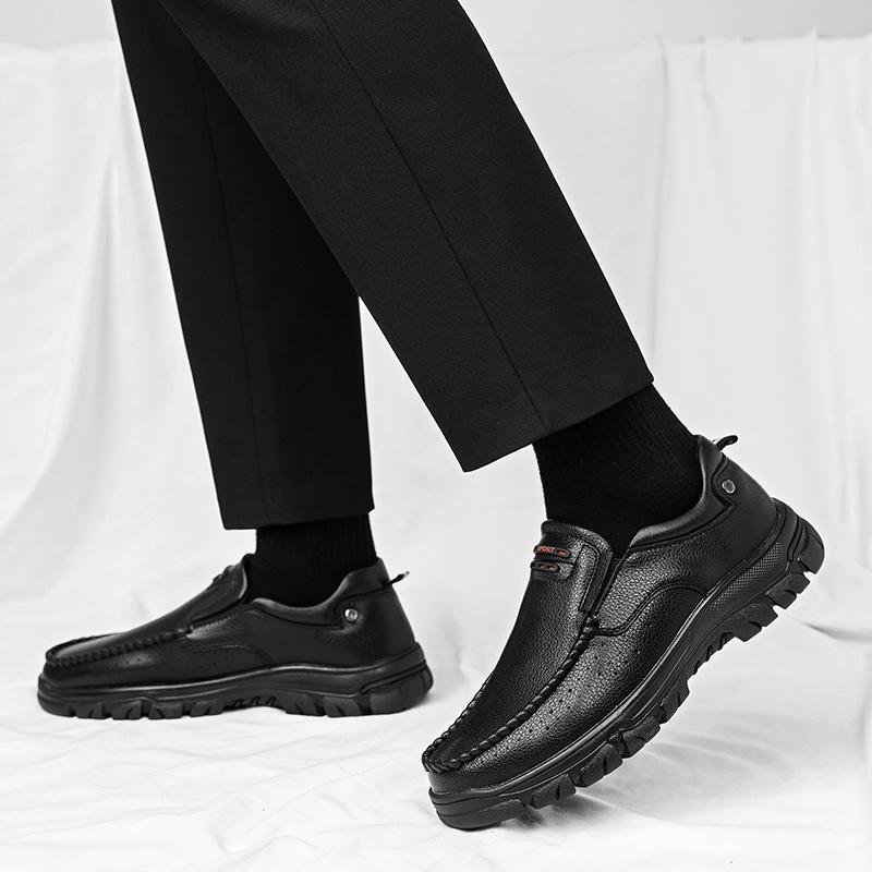 Fashion Genuine Leather Shoes For Man Leather Casual Shoes Fashion Business Oxford Shoes High Quality Designer Work Shoes