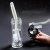 10 Stück, kleine Reinigungsbürste für enge Stellen, Schlitzbürste, Fugenbürste mit langem Griff, Detailbürste, Rillenbürste, multifunktionale kleine Bürste