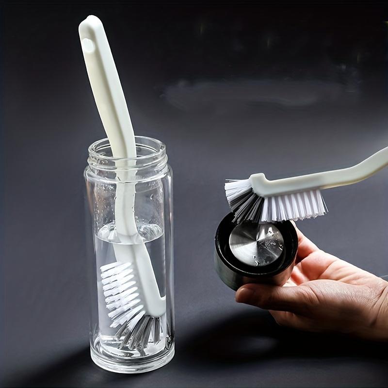 10 Stück, kleine Reinigungsbürste für enge Stellen, Schlitzbürste, Fugenbürste mit langem Griff, Detailbürste, Rillenbürste, multifunktionale kleine Bürste