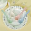 Wheat Straw Household Children's Long-handled Soup Spoons, Solid-color Spoons, Ice Cream Spoons, Mixing Spoons, and Eating Spoons