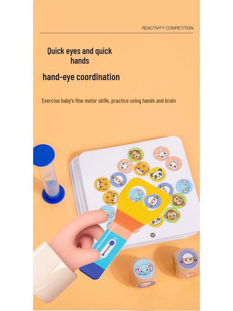 Children's Interactive Attention and Concentration Training Game (Ages 3-6) - Reaction Speed Challenge Table Toy