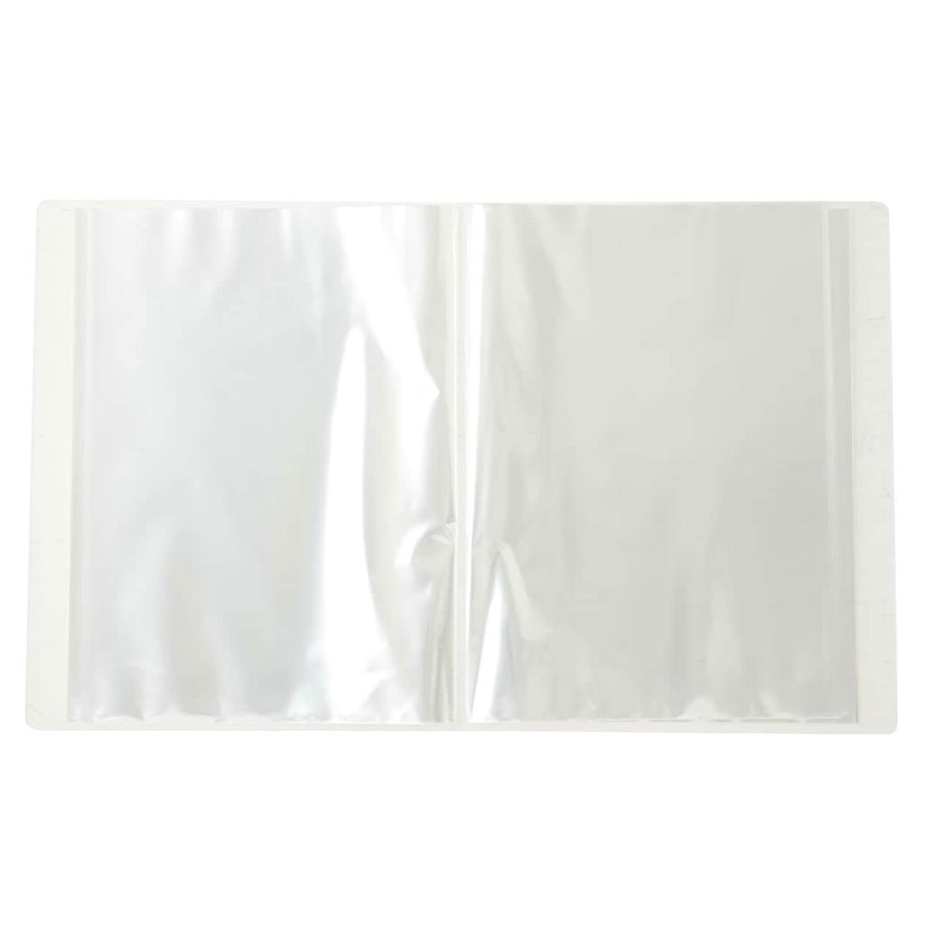 MUJI Polypropylene Soft Film Clear 40 NCE15A1A Holder, Semi-Transparent, A4, Pockets,