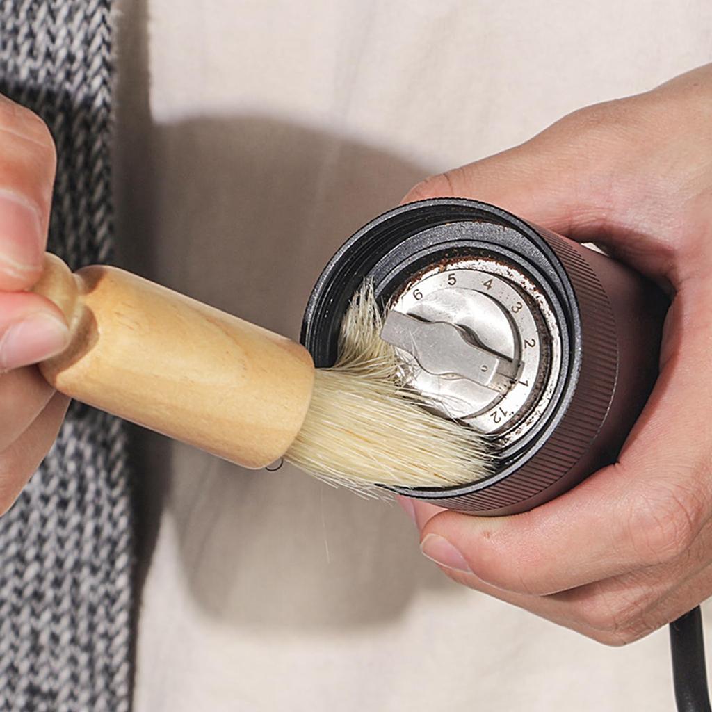 Cluoling Coffee Grinder Cleaning Brush, 2 Styles, Cleaning Tool, Coffee Brush, Coffee Mill Maintenance Brush, Cleaning Brush, Pack of 2