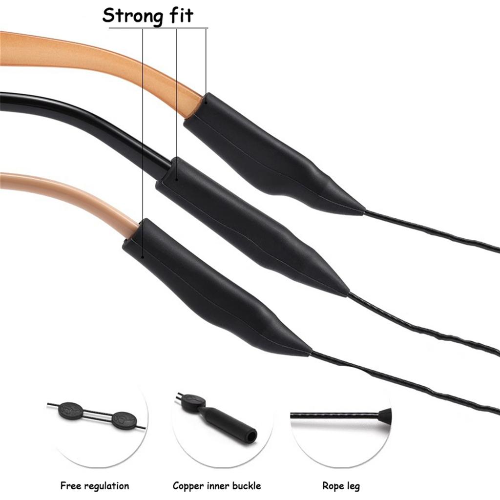 1 Stück Verstellbarer Rutschfester Brillenhalter Universalpassform Brillenband Sportsonnenbrille Unisex Halter Riemen Lanyard
