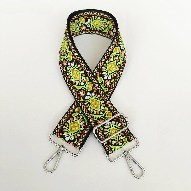 New Versatile Ethnic Style Wide Shoulder Strap Accessories Single Shoulder Diagonal Strap Adjustable Women's Bag Strap Fashion
