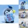 Adorable Penguin Plush Toy Motivational Graduation Gift For Students 8cm Short Plush