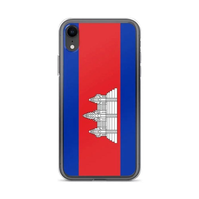 Funda para iPhone - PIXELFORMA - iPhone XR - Drapeau du Cambodge - Sopa de silicona - Diseño ligero