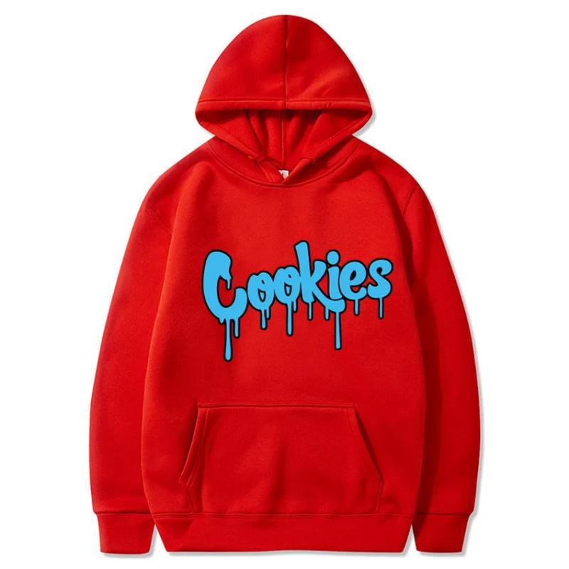 2025 New Anime Cookies Printed Fleece Men's Autumn and Winter Men's and Women's Sweatshirts Hoodies