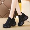Fashion 2024 Size 34-40 Women White Sneakers Platform Shoes Woman Pumps Autumn Tennis Shoes Summer Heels Shoes Height Increasing 10CM
