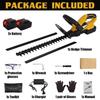 1500W 2800r/min Cordless Hedge Trimmer Electric Hedge Trimmer Cordless Battery Pruner Trimmer Grass Garden Tool