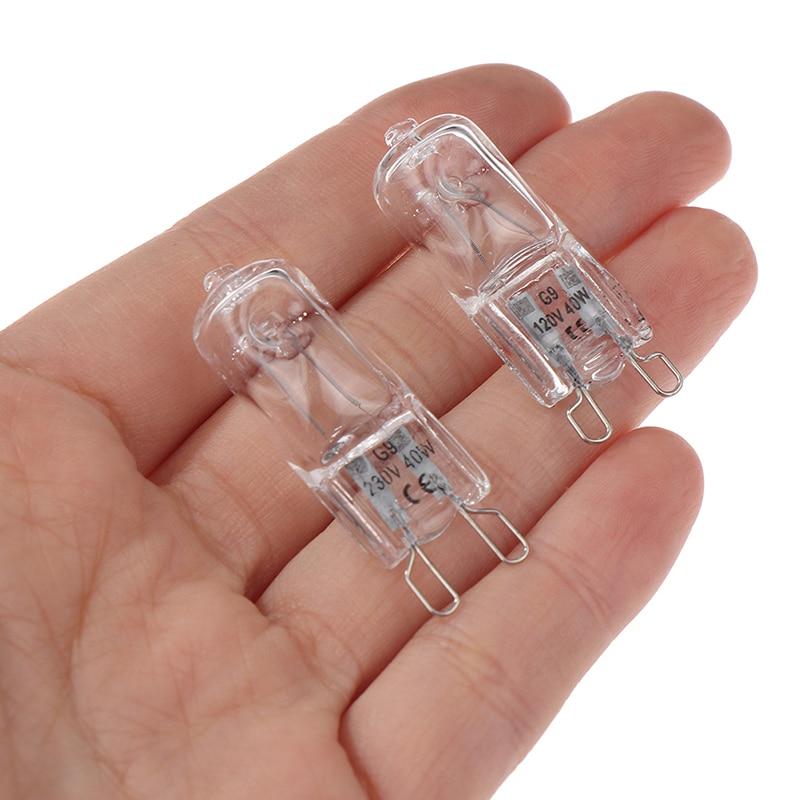 1 Stück 40W G9 Backofenlicht Hochtemperatur-beständig 120V/230V Halogenlampe für Kühlschränke Backöfen Lüfter