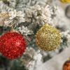 6Pcs 6CM Red Gold Christmas Balls Decoration Hanging Xmas Tree Pendant Ornaments for Party Home Decor New Year 2026 Accessories
