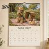 Dekorativer Wandkalender Yorkshire Terrier Kalender, 2027 Monatlicher Hängeplaner mit Metall-Termin-Doppelspirale für Zuhause Büro