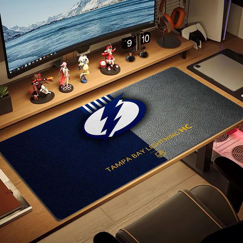 Tampa Bay Lightning Color Mouse Pad Large Gaming Table Cushion Non-slip Laptop Tablet Big Mousepad XXL Mat Mini PC Playmat With Lock edge