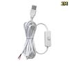 USB Extension Cable with ON OFF Switch 2M Long Lasting Power Cord for LED Strip Light Holiday Decoration