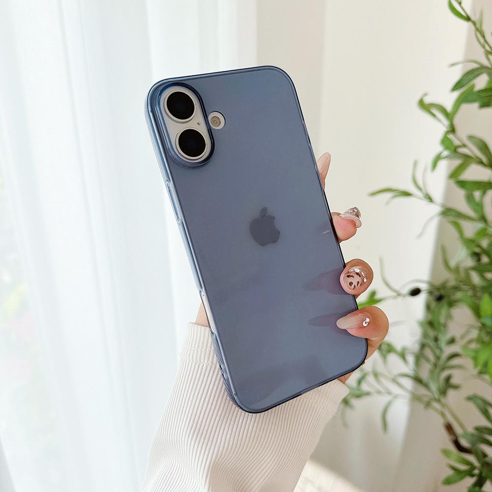 Colorful Candy Color Transparent Soft Case For iPhone Air 17 16 15 14 13 12 11 Pro Max Plus Mini Silicone Ultra Thin Clear Shell