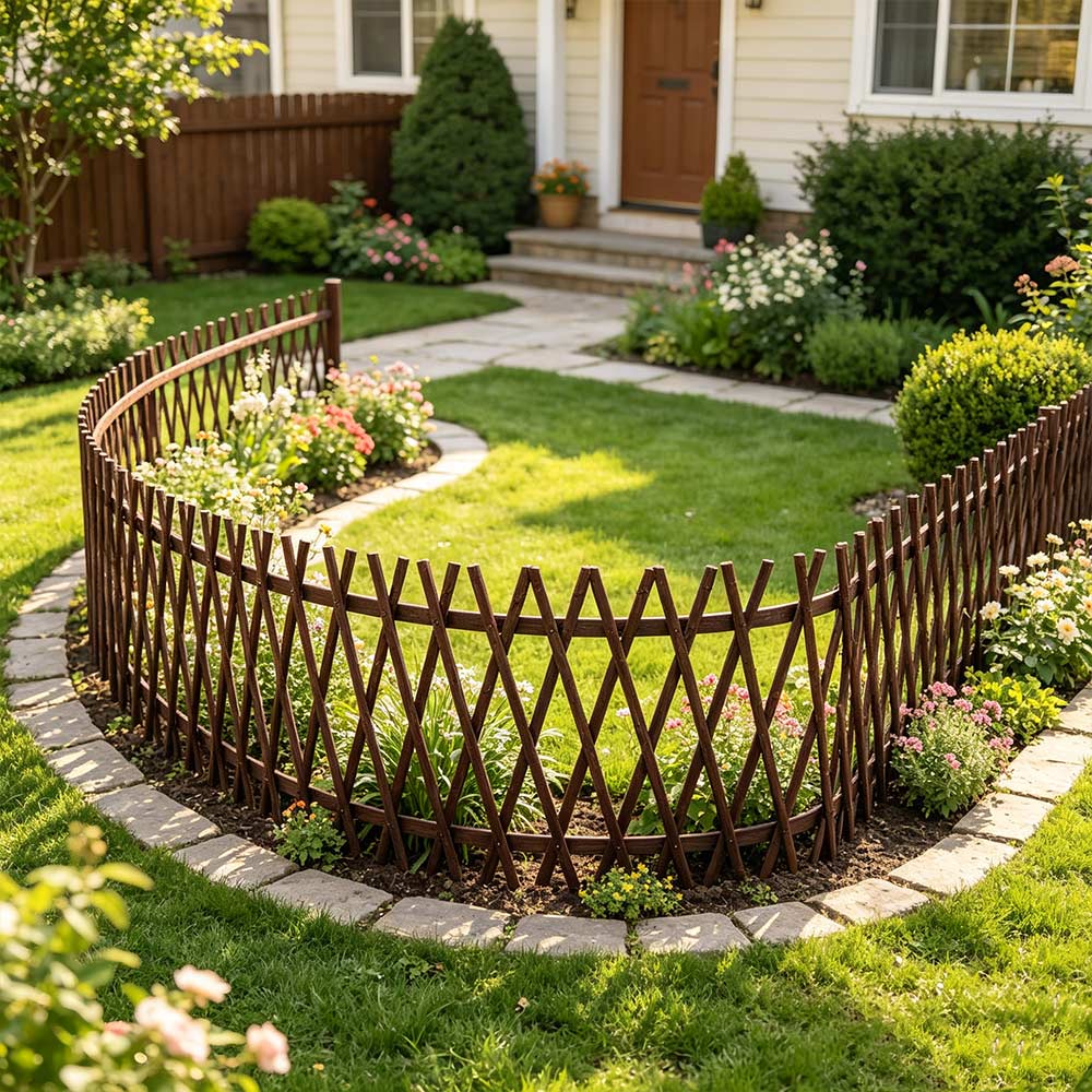 Courtyard Home Telescopic Decorative Expandable Garden Trellis Fence Lattice Plant Support