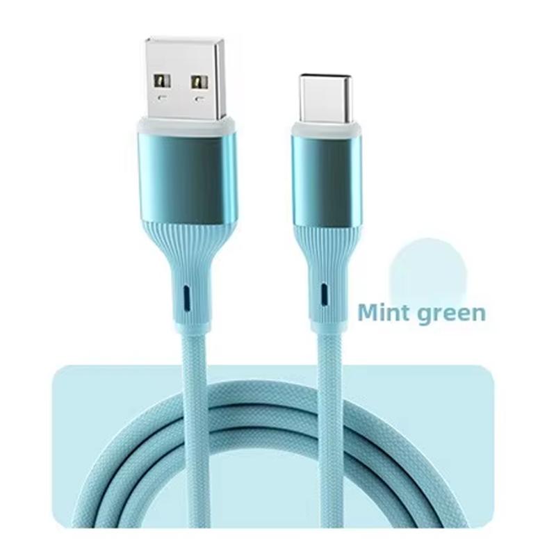 Fast Charging Data Cable USB Mobile Phone Data Cable Type-C for Car Fast Charging Data Transfer Colorful Precision Weaving