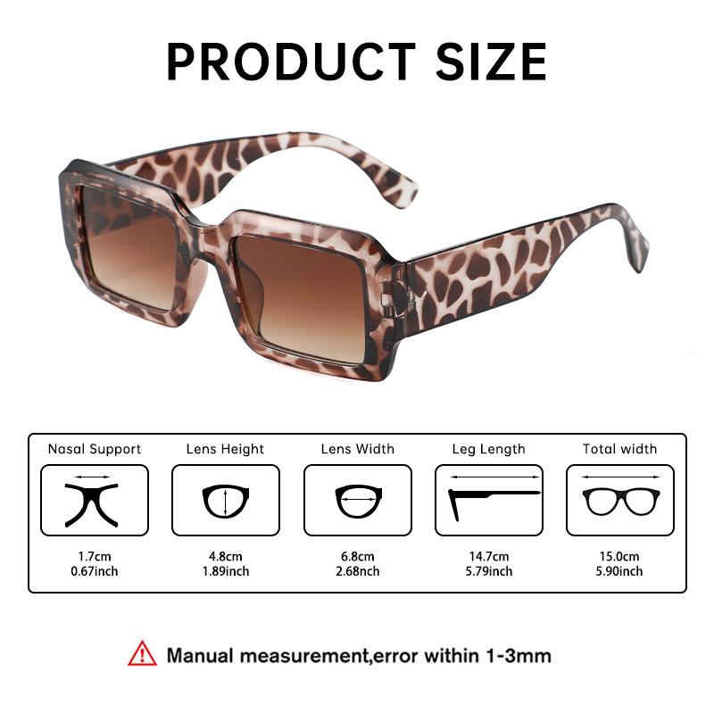 Personalized Box Wide Leg Sunglasses For Women's Design, High Grade Sunglasses, Retro Large Frame Simple Sunglasses HL8823