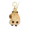 Adorable Capybara Plush Keychain Cute Car Accessory Creative Cartoon Style Gift