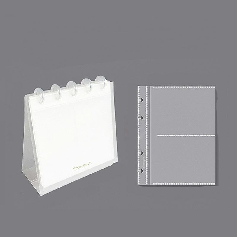 New Transparent Desktop Photo Album 3inch/4inch DIY Photocard Holder Decor Simplicity Idol Card Picture Display Ornament