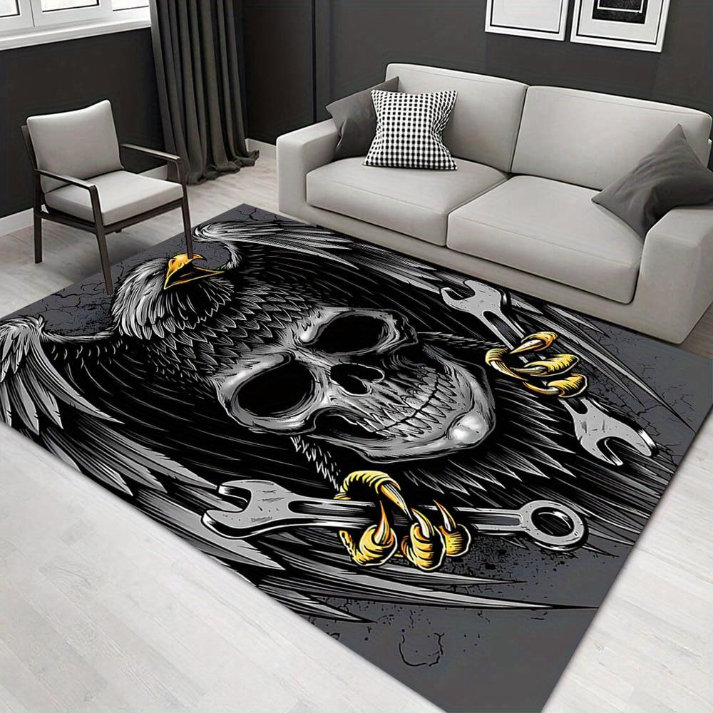 

1pc 1391226685Pattern Carpet, Area Rug For Living Room Bedroom Room Bed Chair Laundry Entryway Corridor Yard Non-slip Outdoor Camping Rug Fl 60cm by 90cm