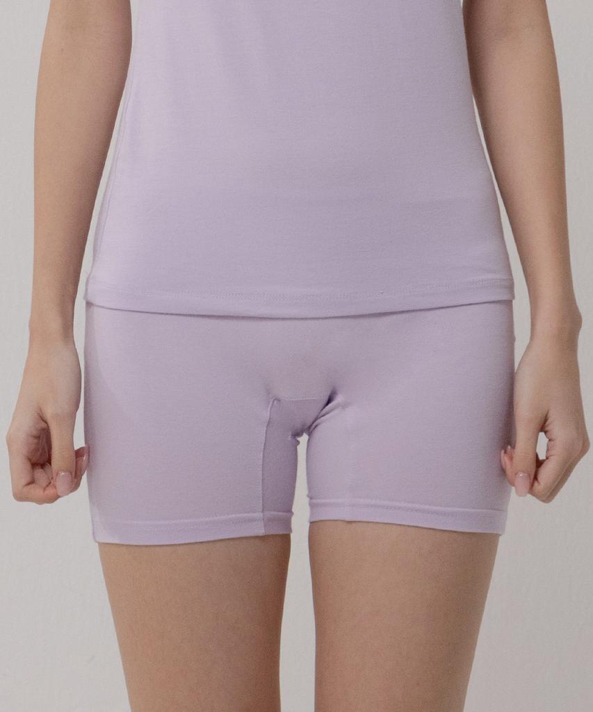 Ssaikeullin Daily Women'S Pure Cotton Boxy Panties (Lavender)