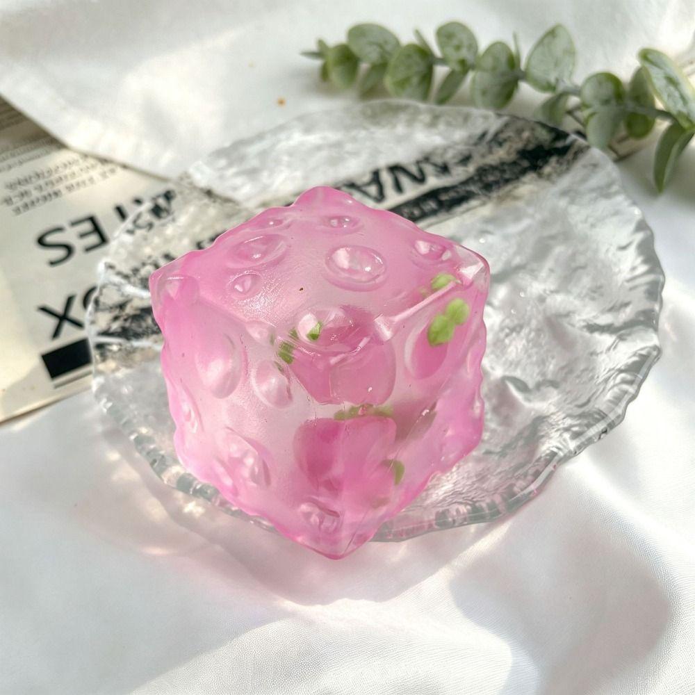 Fruits Theme Fruits Cheese Squishy Toy 5cm Cheese Fidget Toy Cheese Squeezed Cube  Children's Gifts