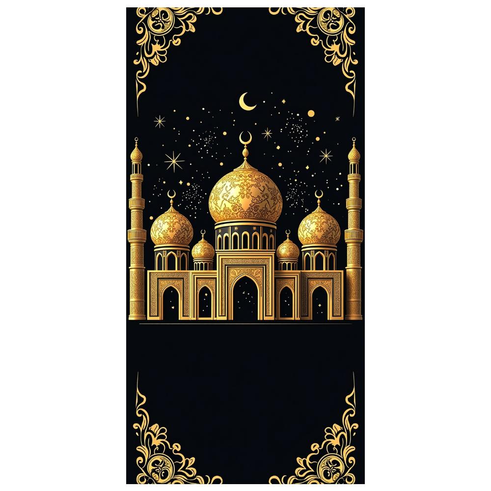 Ramadan Dekoration Außen Landschafts-Banner Vorhänge Innen-Banner Für Heimdekoration Ramadan Eid Feier
